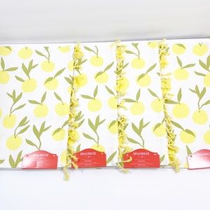 OPALJOUSE lemon print placemats  14in x 19 in